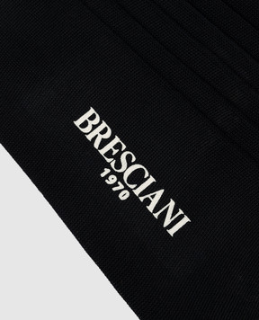 Bresciani Сині шкарпетки в рубчик MC009UN0001XX