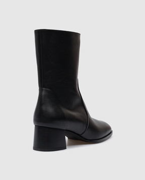 Stuart Weitzman Чорні шкіряні ботильони Nola SG134