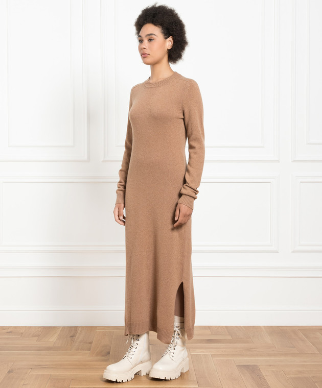 Babe Pay Pls Brown cashmere dress MD9711307341R image 3