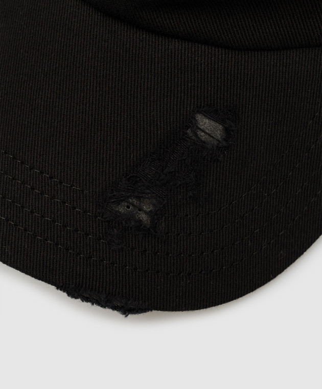 Dolce&Gabbana Black cap with holes GH860AFU6X8 image 4