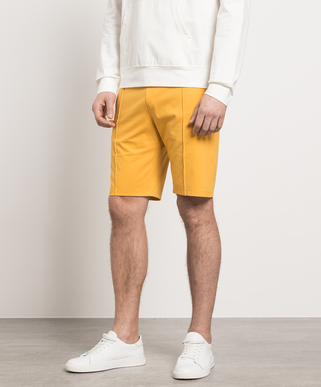 ISAIA Yellow shorts with logo MCP014J0333 изображение 3