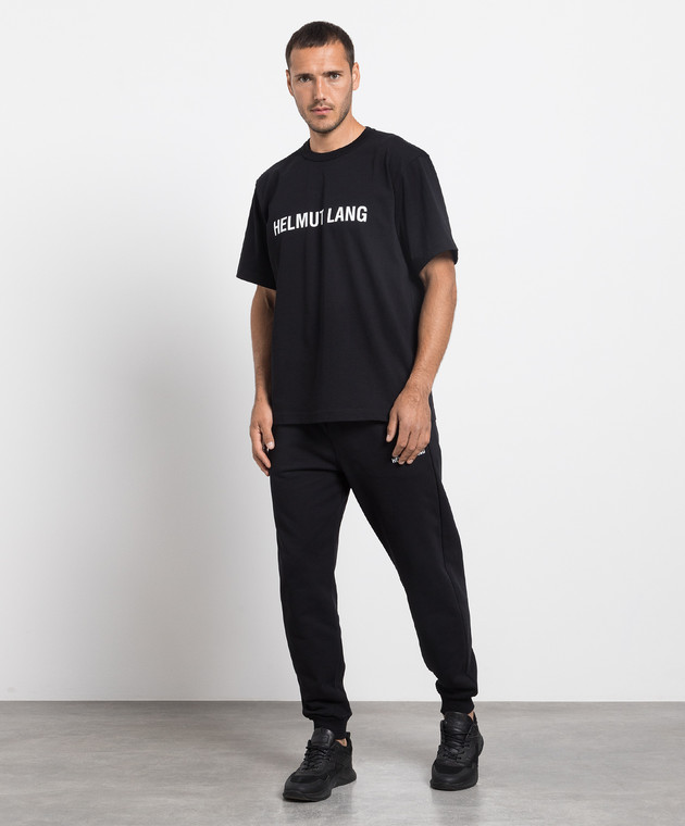 Helmut Lang Black t-shirt with logo print L09HM523 image 2
