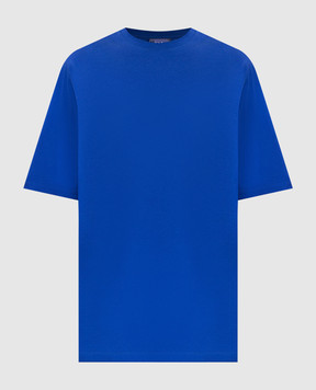 Just Don Синя футболка з контрастною вставкою 32JUSM100X226325