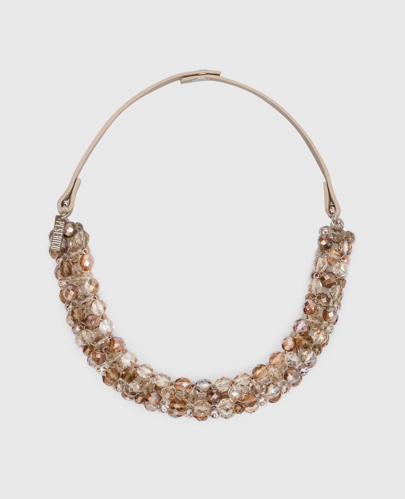 Brown necklace with beads