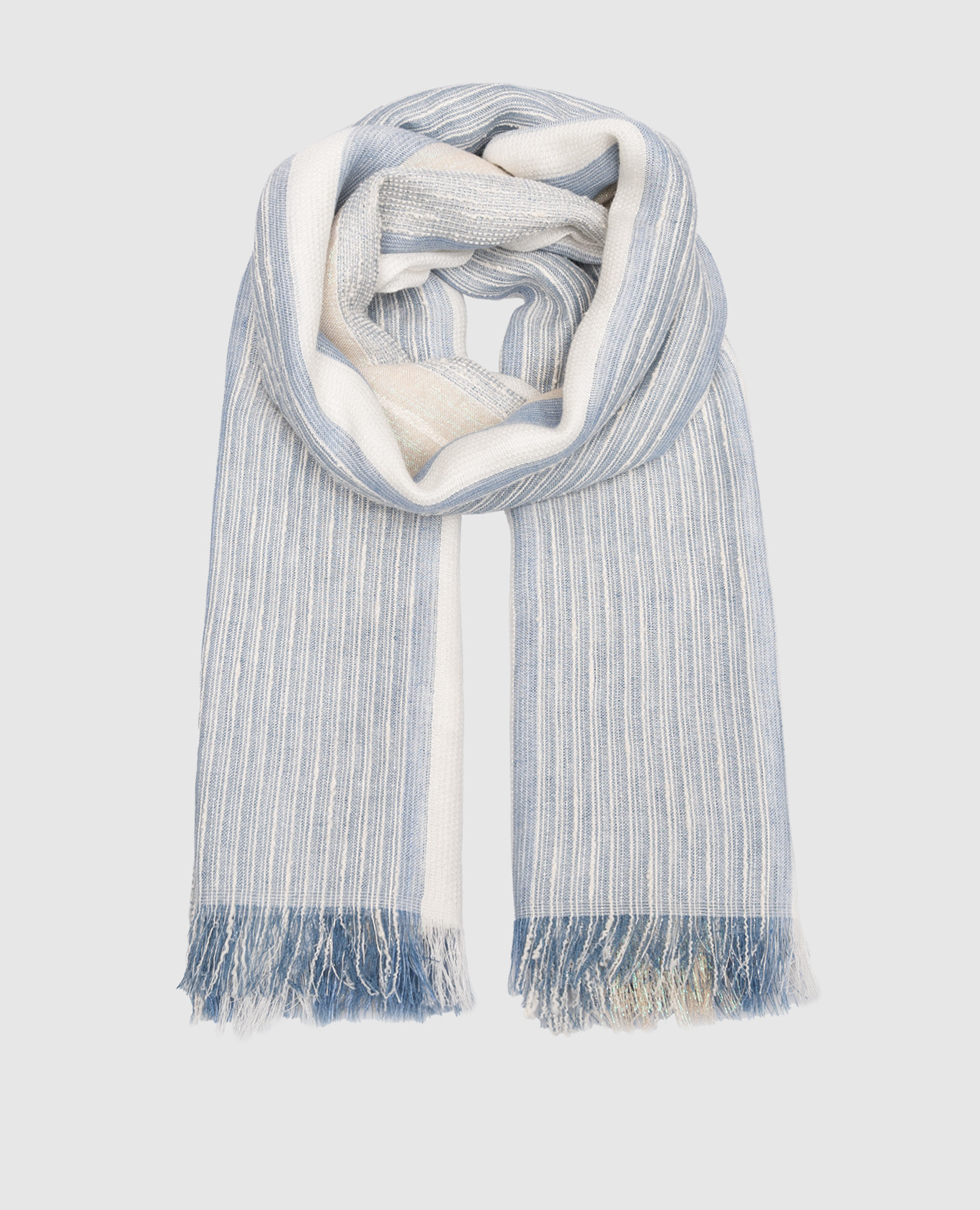 

Голубой платок с люрексом, Шарфы