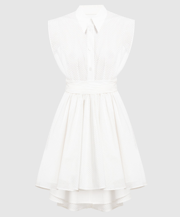 Philosophy di Lorenzo Serafini White dress with perforation A04302120