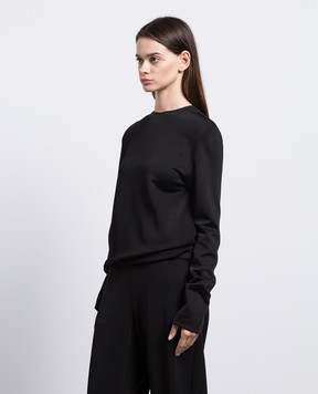 Jil Sander Чорний джемпер J02GU0103J20053