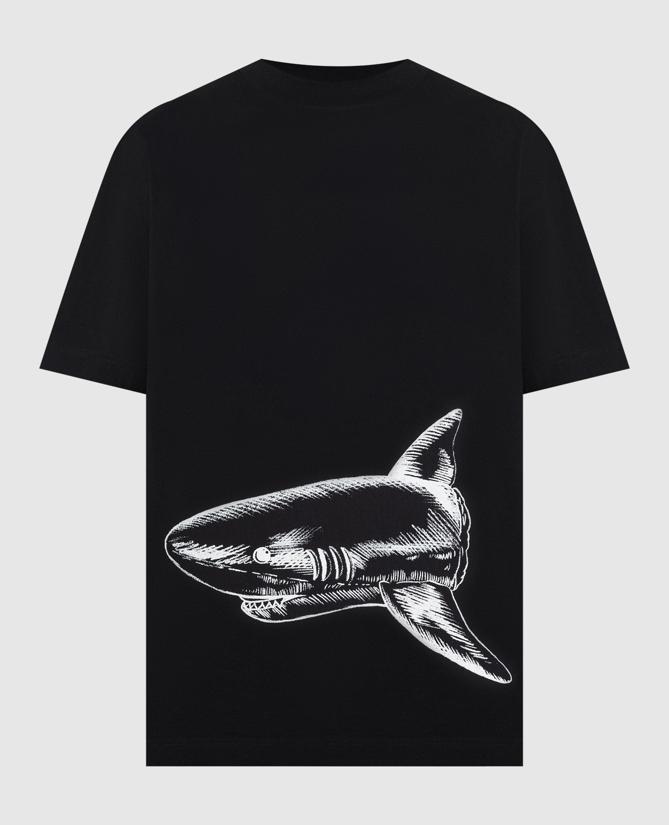 

Черная футболка с принтом BROKEN SHARK, Черный, Футболки