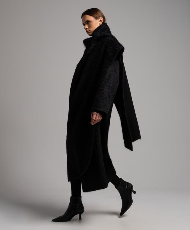 The Row Orlando black wool coat 7507W2707 buy with Sweden