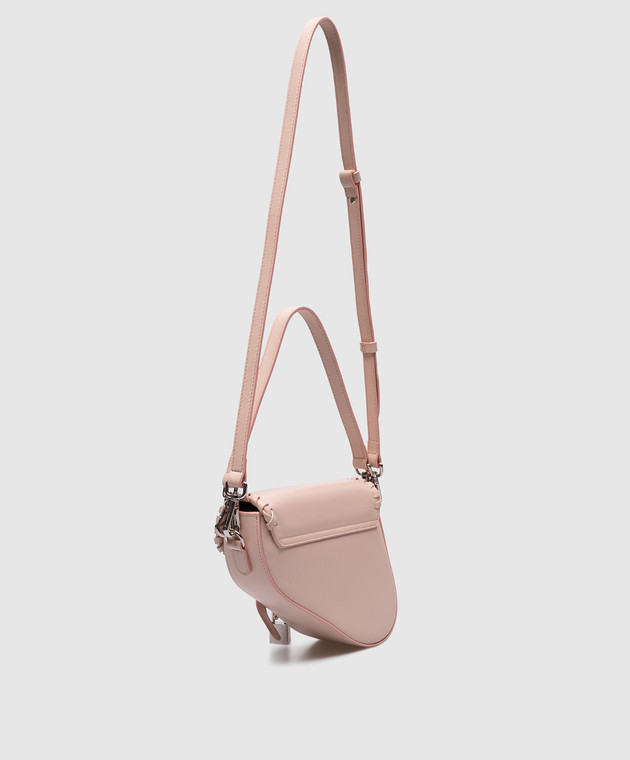 Babe Pay Pls Бежева шкіряна сумка-седл з написом Соні Морознюк BPPMODELLO1paint зображення 2