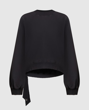 The Attico Pet black sweatshirt 231WCF06JF01B