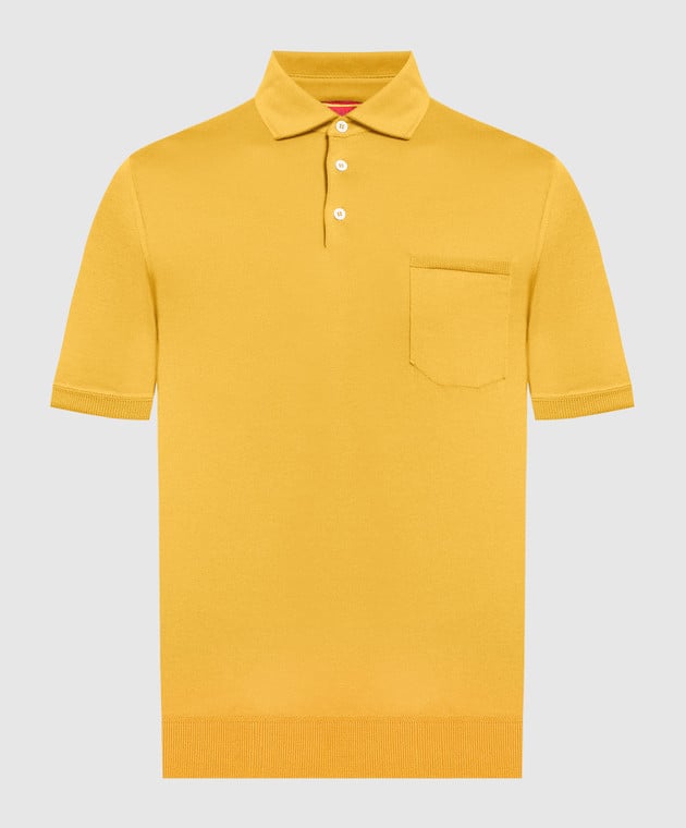 ISAIA Yellow polo shirt MG7971Y0383
