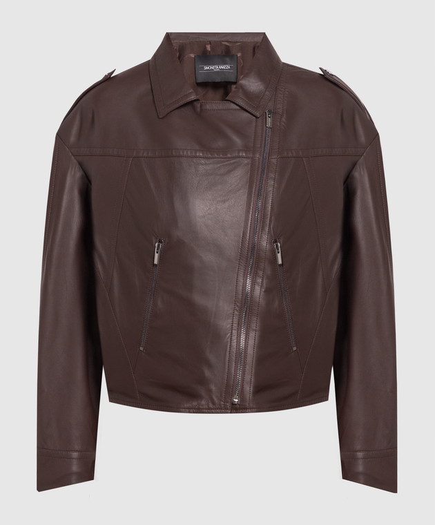 Simonetta Ravizza Brown leather jacket JA154L7