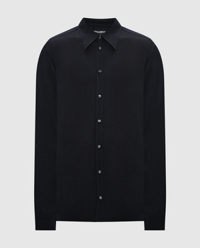 Dolce&Gabbana Черная шифоновая рубашка G5IX8TFURG4