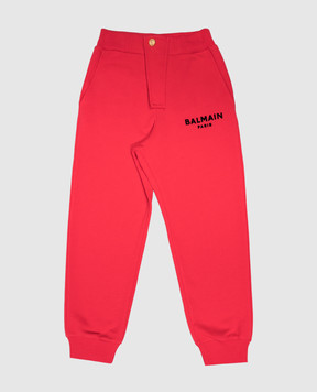 Balmain Детские красные джогеры с логотипом BU6P60Z1753410