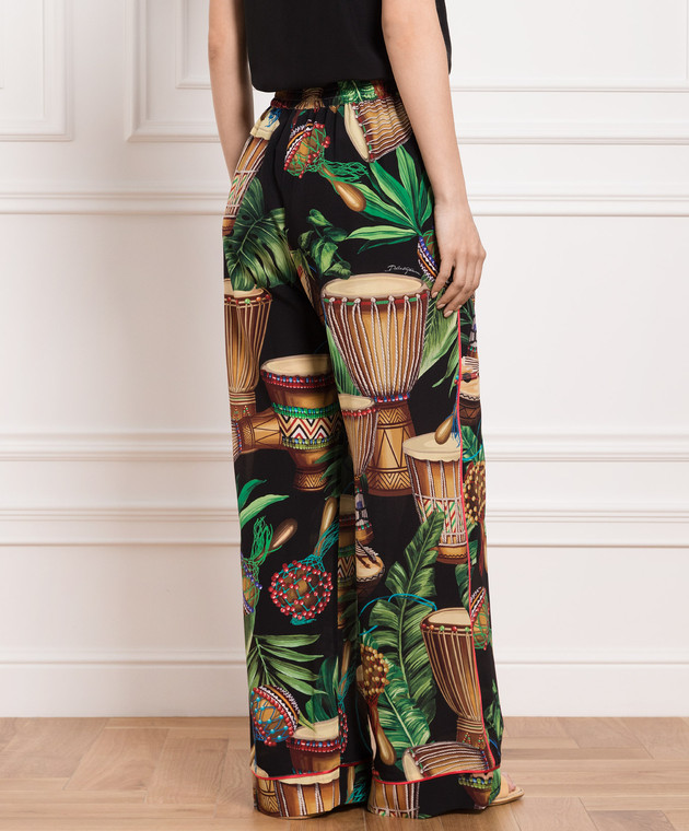 Dolce&Gabbana Printed silk pants FTAMPTIS1D2 image 4