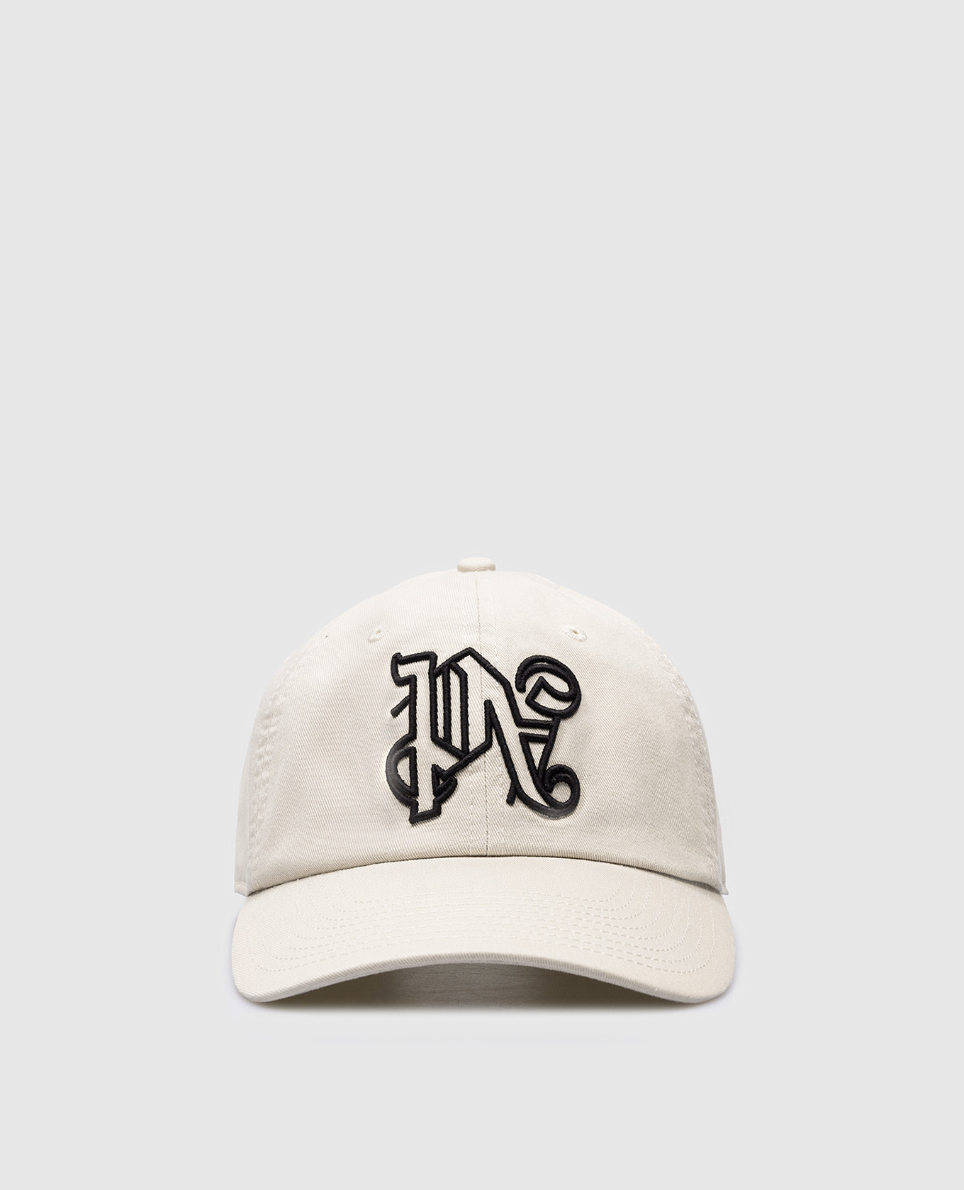 Beige cap with contrasting logo