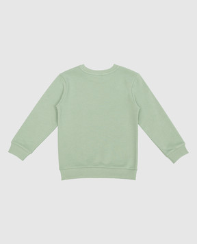 Balmain Дитячий зелений світшот з логотипом BT4P10Z0001