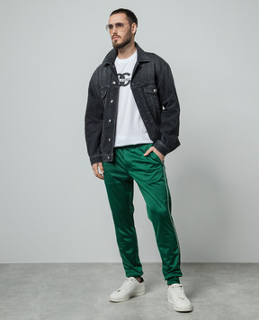 Dolce&Gabbana Чорна джинсова куртка з ефектом потертості G9NL5DG8HF4