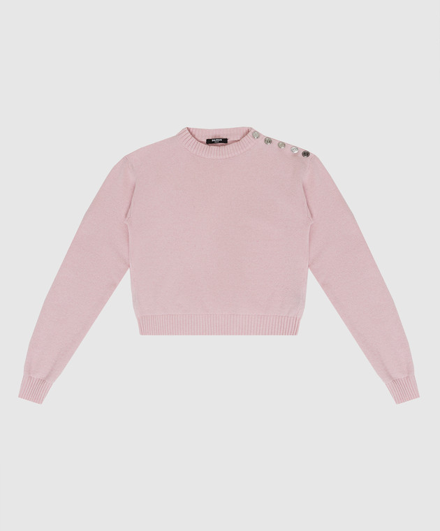 Balmain Дитячий рожевий светр 6Q9030W00021216