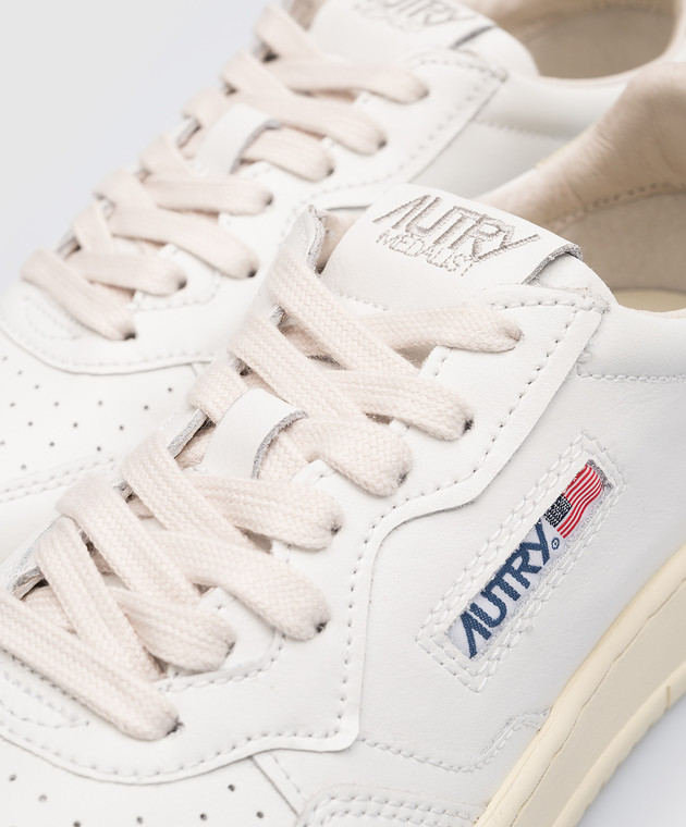 AUTRY White leather sneakers with logo A13IAULWLD10 image 5