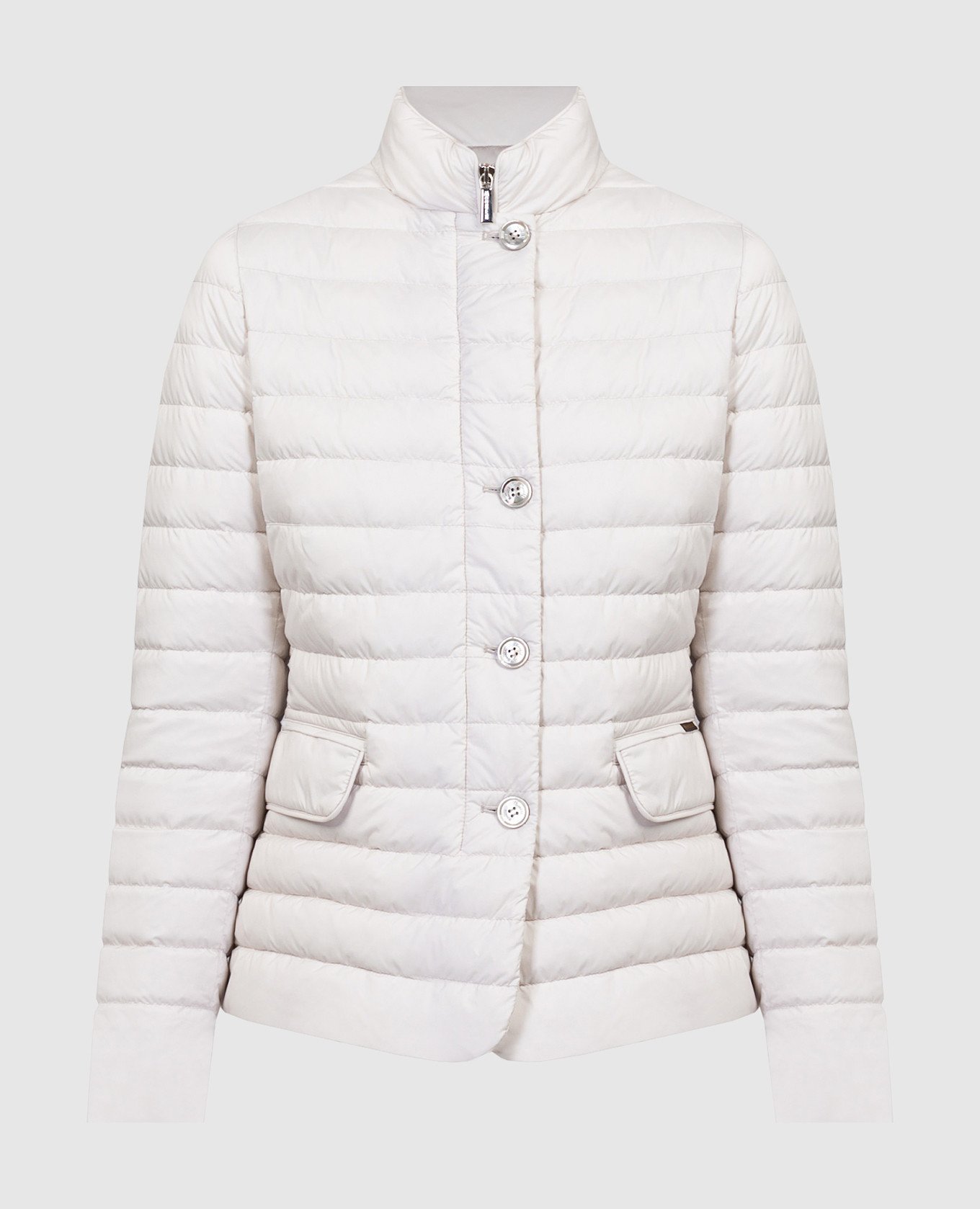 AISHA beige quilted down jacket