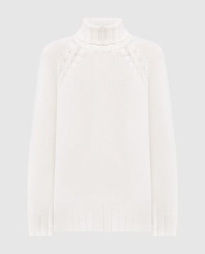 Enrico Mandelli Білий светр з кашеміру A7KD165256