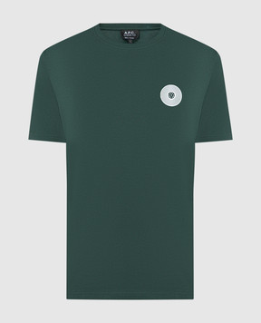 A.P.C Зеленая футболка Madison с принтом COEZCH26338