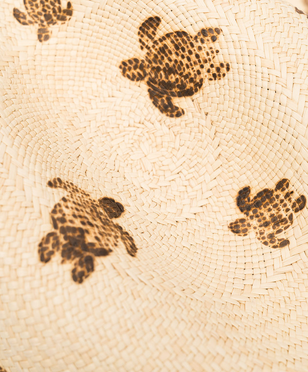 Vilebrequin Claudio beige straw hat with print CDOH2403 изображение 4