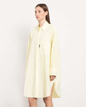 Palm Angels Жовта сукня-сорочка PWDG002S23FAB001