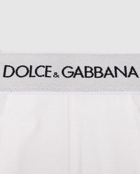Dolce&Gabbana Дитячий набір білих трусів-боксерів з логотипом L4J701G7OCT