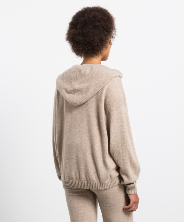 Simonetta Ravizza Бежевый кардиган Margherita из кашемира MARGHERITA изображение 4