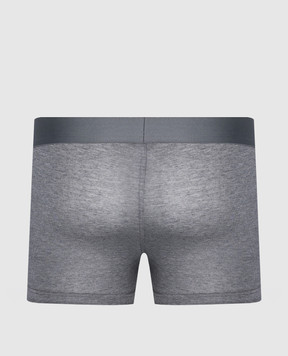 Zimmerli Сірі меланжеві труси-боксери Pureness з логотипом 7001343