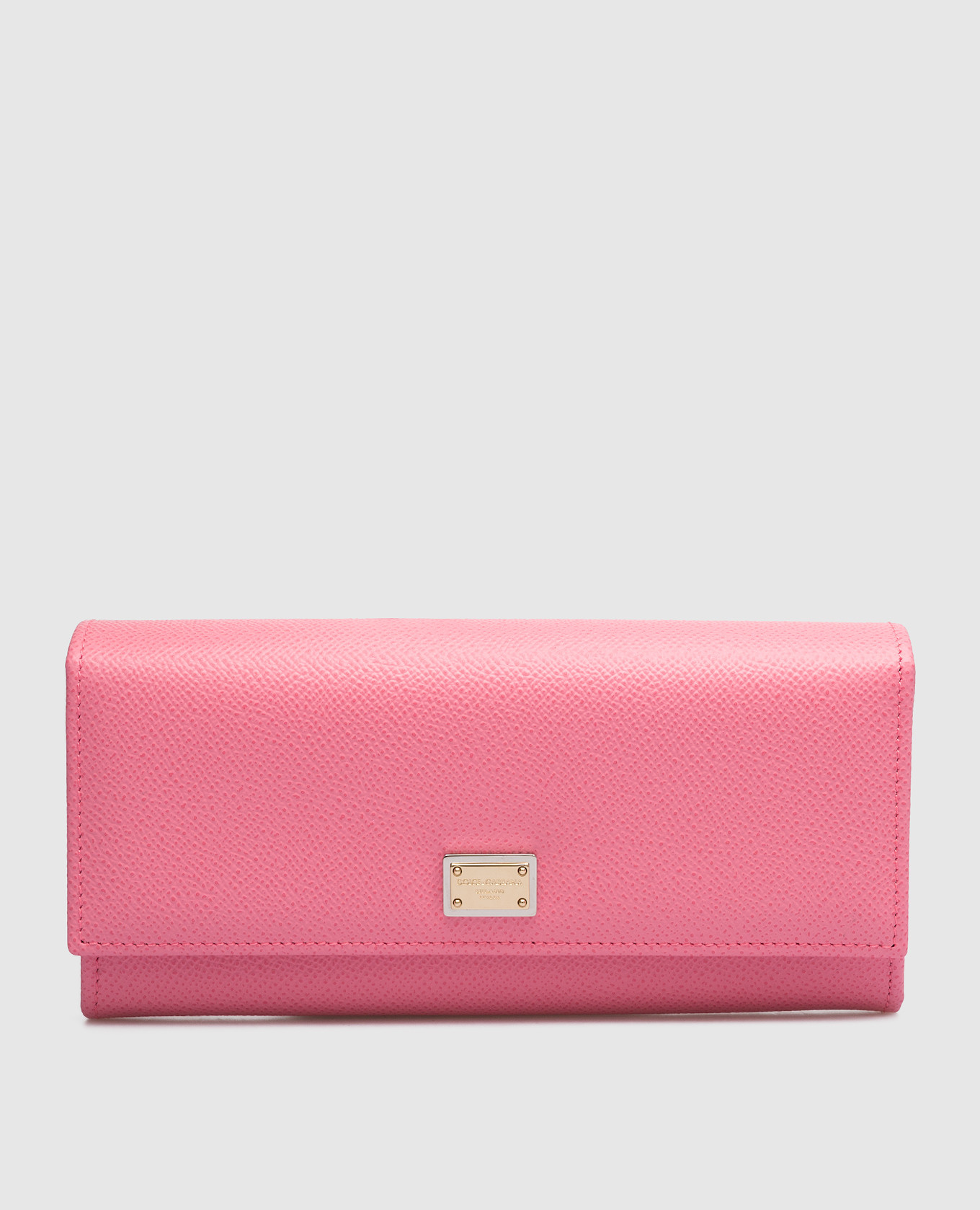 

Розовый кошелек с металлическим логотипом, Кошельки