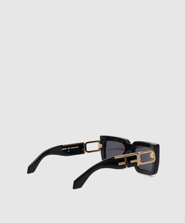 OFF-WHITE: Boston sunglasses in acetate - Black  Off-White sunglasses  OERI073S23PLA001 online at