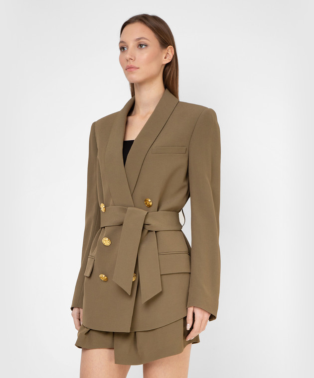 Balmain olive discount jacket