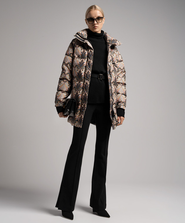 Etro Пуховик в узор пейсли D114555044 изображение 2