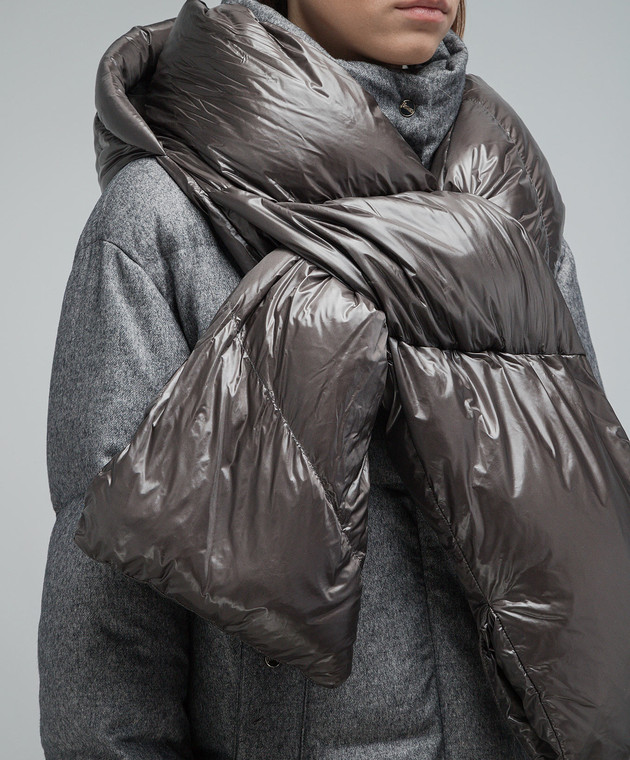 Herno Gray down jacket made of silk and cashmere PI001783D38087 image 6