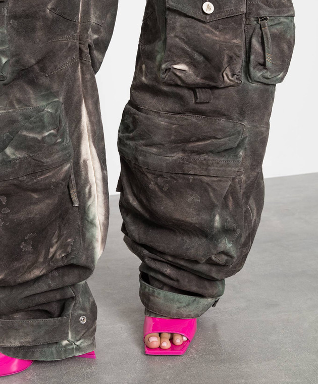 The Attico Fern Cargo Pants in Camouflage 227WCP47D022 online