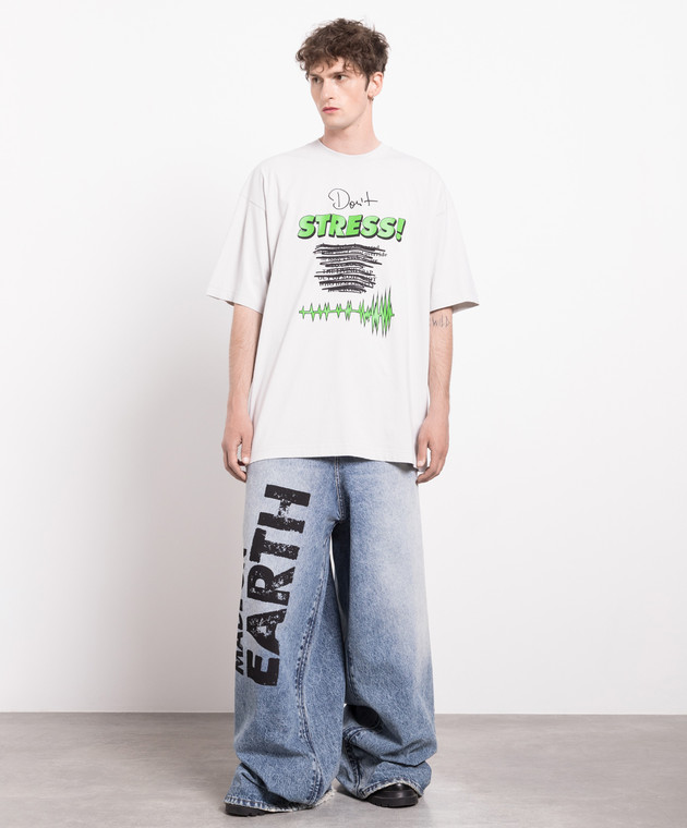 Vetements Gray t-shirt with a print UE54TR510W image 2