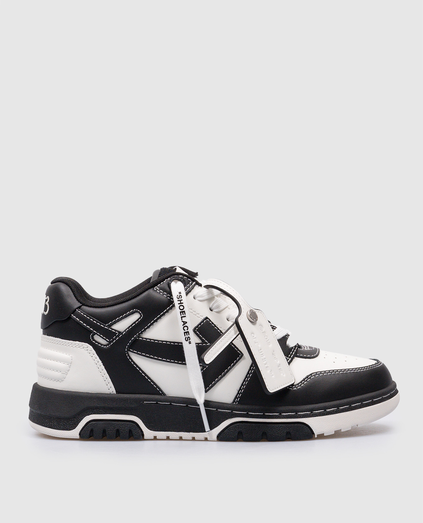 Logic Out Of Office leather sneakers with logo