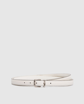 Ermanno Scervino White leather belt D423T307GQL