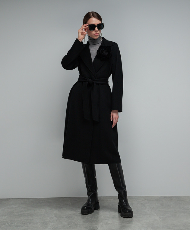 Max mara wool outlet cashmere and silk coat