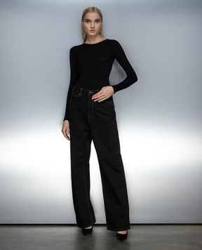 WARDROBE.NYC Чорні джинси з патчем логотипа W2048PC