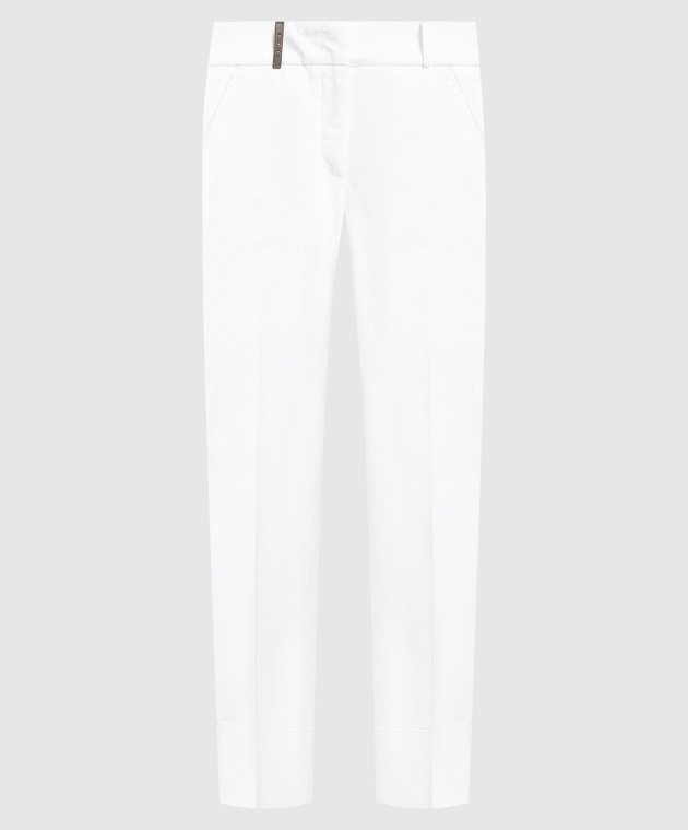 Peserico Білі штани з відворотами P0462900981