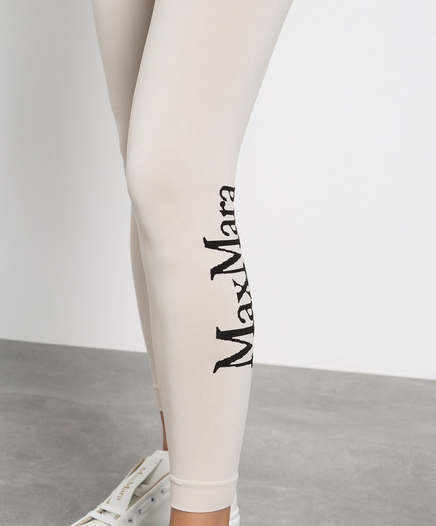Max Mara - Light beige leggings with logo BALIA - buy with European  delivery at Symbol