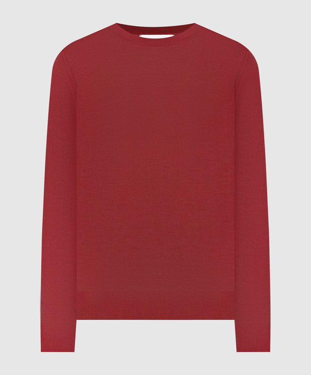 Babe Pay Pls Red wool, silk and cashmere jumper MD9441318410R