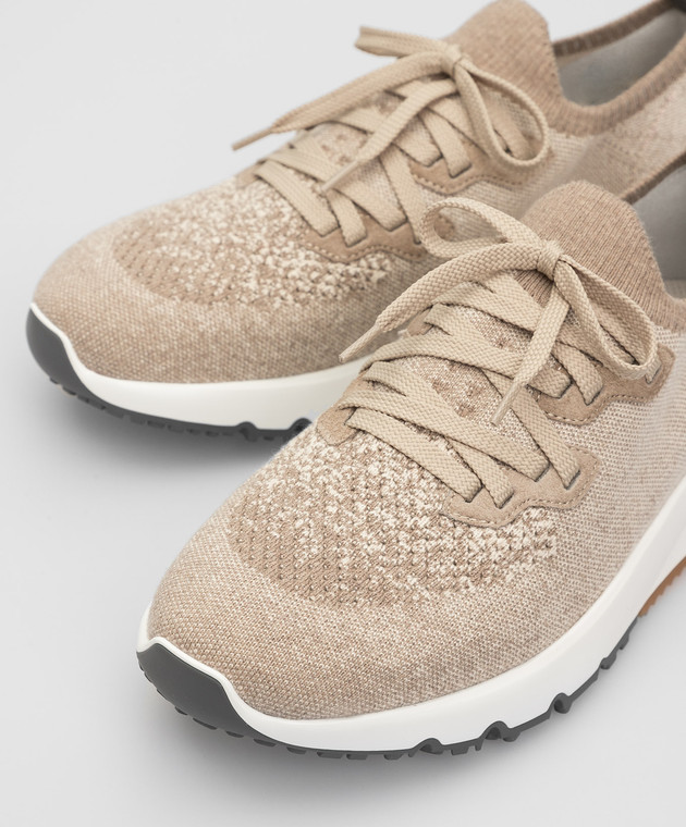 Brunello Cucinelli Бежевые кроссовки MZUKISO250 изображение 5