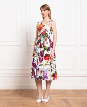 Dolce&Gabbana Сукня міді в квітковий принт F6D2STHS5DQ