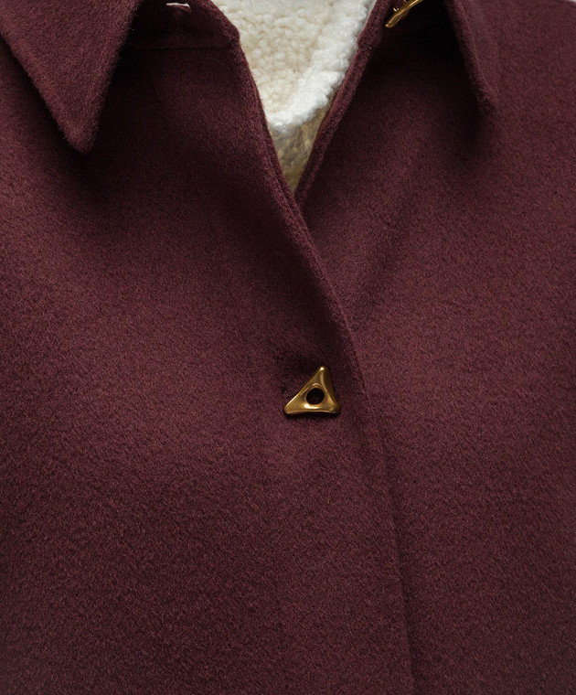 AERON Brown wool and silk Crane jacket CRANE image 5